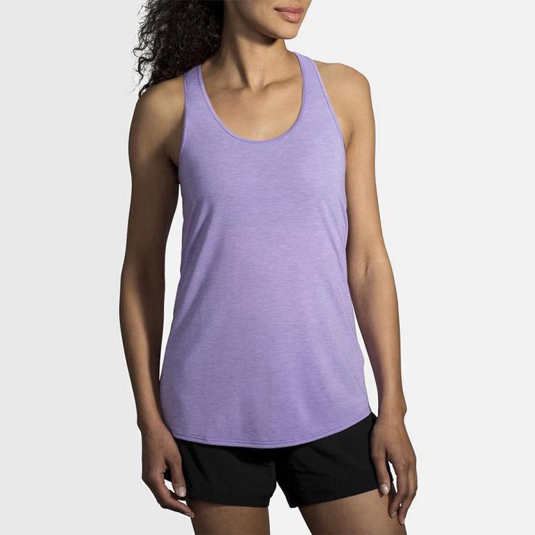 Brooks Distance Hardlooptanktop voor Dames Paars (SZYJU-9203)